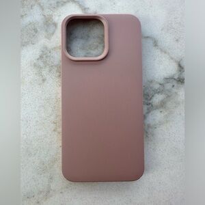 Nudient iPhone 14 Pro max case in pink/rose/mauve